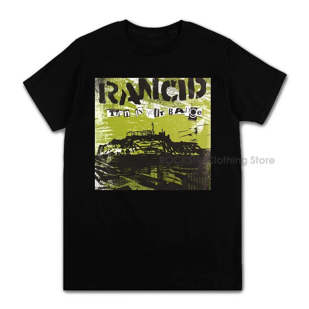 Mens Clothing Pop Punk Rancids Album Cool Skull Print Cotton Tees Short Sleeve Popular Unisex T Shirts Design Tops Streetwear