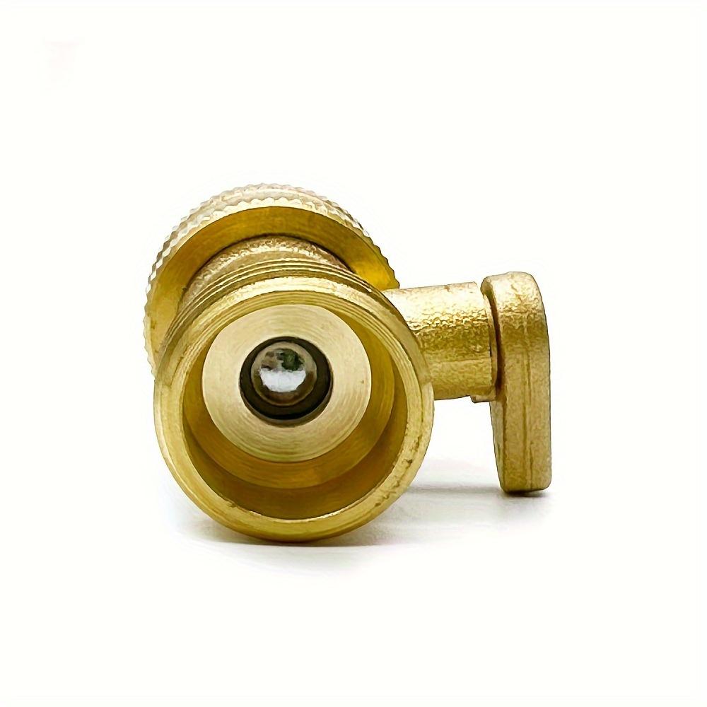 1pc/2pcs Single-way Brass Closure Valve, Garden Ball Valve Faucet Garden Hose Closure Valve Garden Water Hose Connector