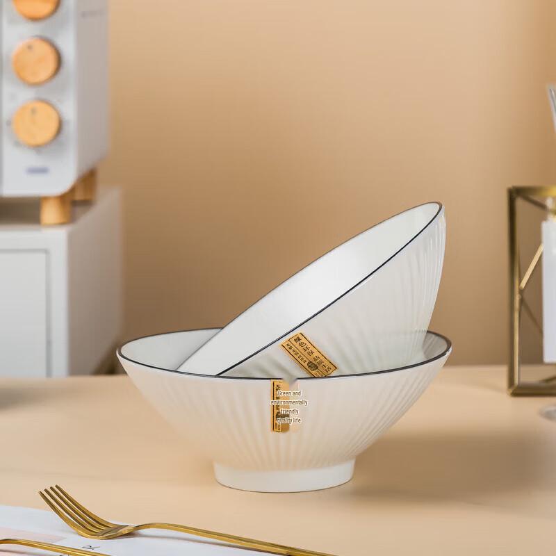 Nordic Style Jingdezhen Ceramic Underglaze Noodle & Soup Bowls