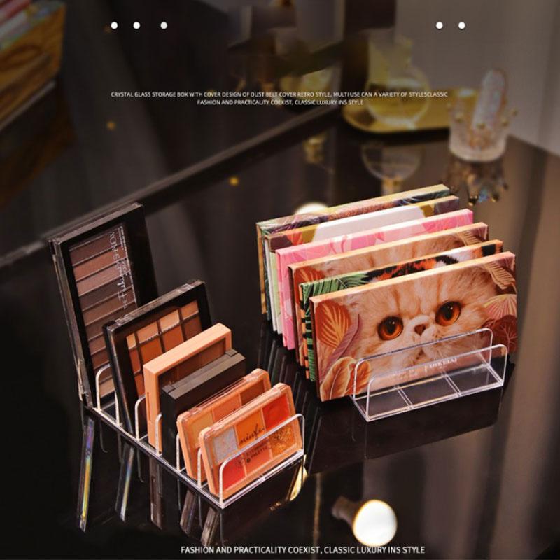 Palette Powder Case Storage Box Makeup Tools Transparent Plastic Desktop Storage