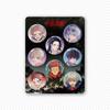 8 Pcs/Set Anime Tinning Backpack Badge Brooch Pin Souvenir Clothing Bag Backpack Accessories Gift For Friends