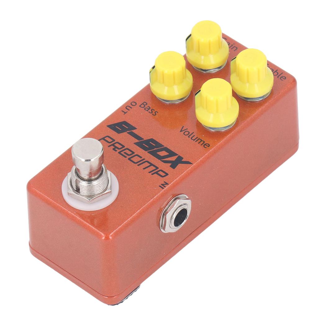 B Box Preamp Pedal Mini Single Effect with Overdrive Function Electric Guitar Replacement Parts Accessories