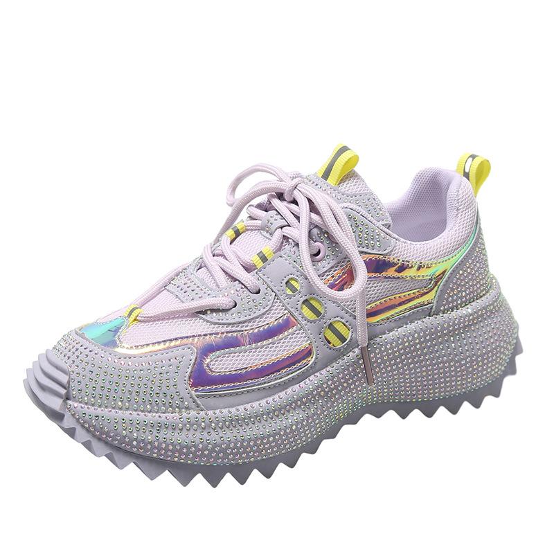 

Кеды Gypsy stars с горячими бриллиантами женские новые сетчатые удобные дышащие платформа дуриан кроссовки папины 40 фиолетовый