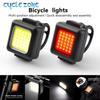 Bicycle Front Rear Light Type-C Rechargeable Bike Headlight Taillight Night Riding Safety Warning Tail Light Cycling Accessories