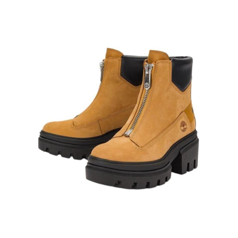(WMNS) Timberland Everleigh Front-Zip Boot 'Wheat Nubuck' Women's A5YHM