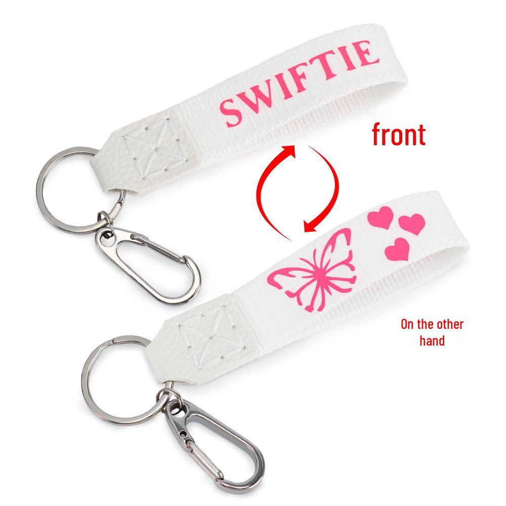 Tylemycin Handmade Leather Keychain - Taylor Swift Album Pendant