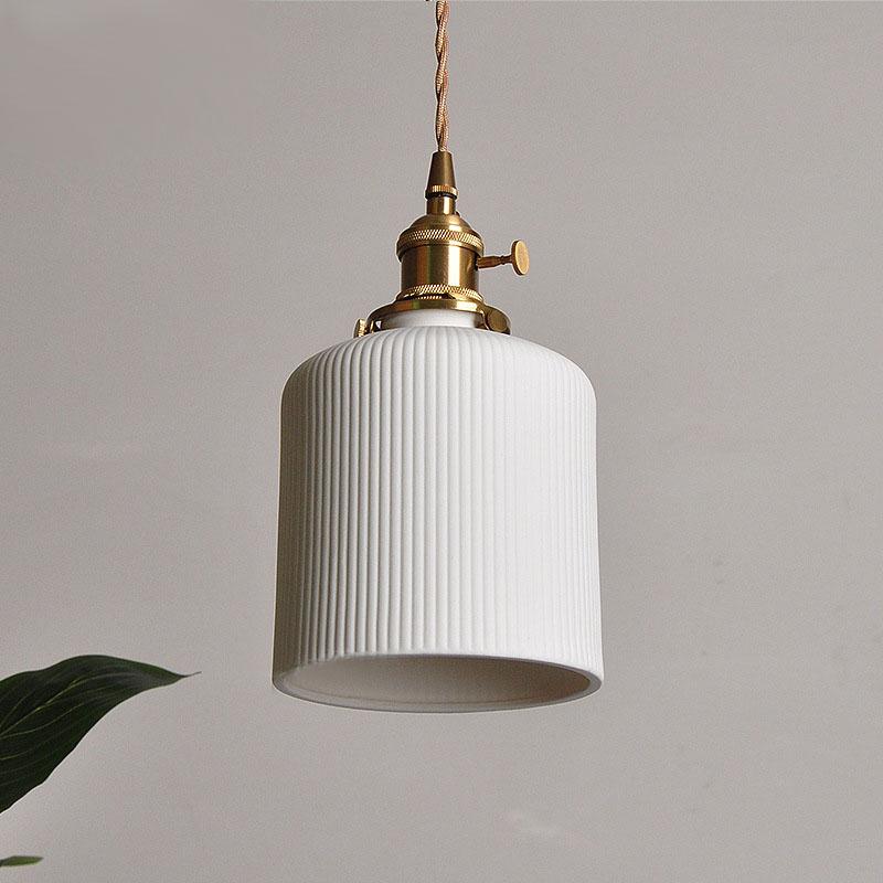 Japanese retro wall brass ceramic simple Nordic porch bar hand made Zen tea room bedroom headboard chandelier