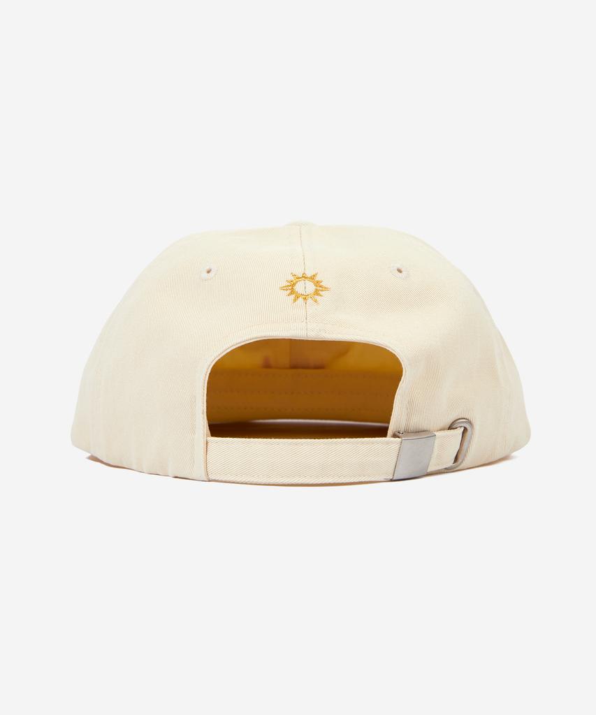 HELLO SUNRISE Vtg Arch Logo Relaxed Fit 6P Cap_Ivory