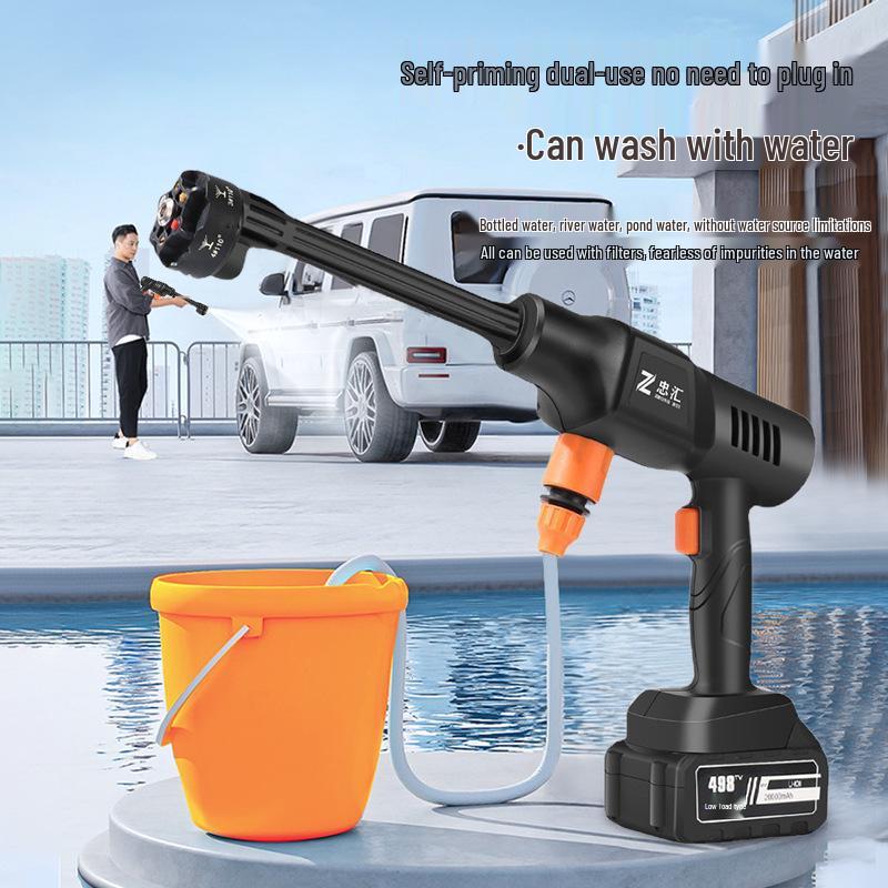 Wireless High-Pressure Lithium Battery Car Wash Water Sprayer