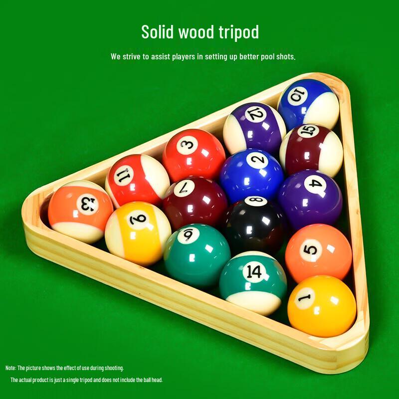 Wooden Chinese Eight Ball Billiards Triangle Rack
