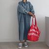Retro Chic Lazy Long Sleeve Denim Dress Loose Casual  Women's Maxi Drress