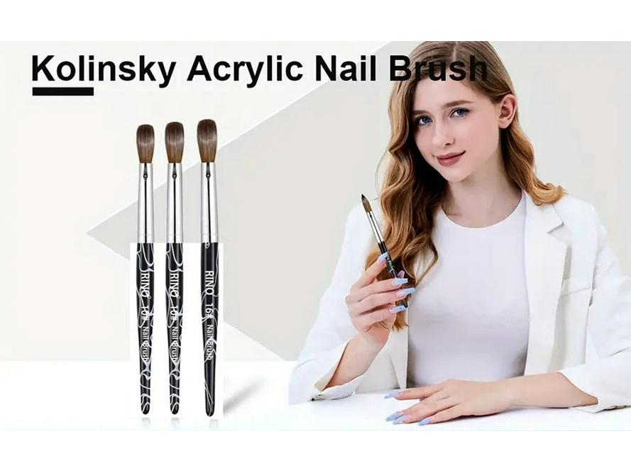 Carved Crystal Acrylic Penholder & Pen Set for Nail Art