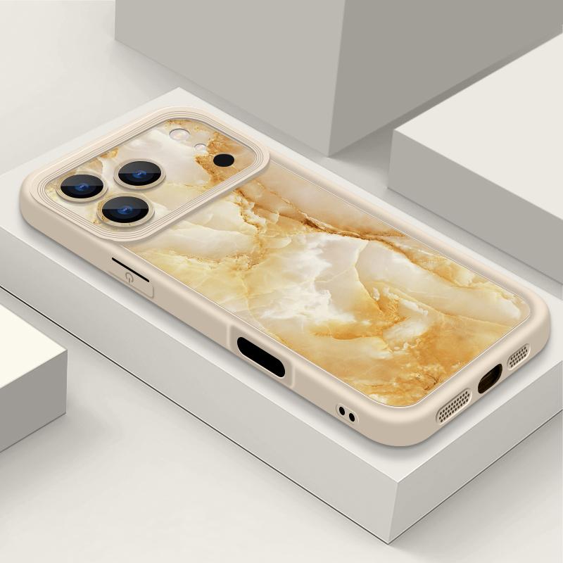 Soft TPU Phone Case For iPhone 17 Pro 15 16 Pro Max 14 13 Pro Max 16e 17e Shockproof Marble Pattern Silicone Protect Cover Cases