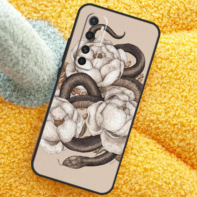 The Snake and Fern Case For Xiaomi 15 14 Ultra 13T 14T 15T 17 Pro Max Cover For POCO X7 F8 Pro X3 X5 X6 F5 F6 F7