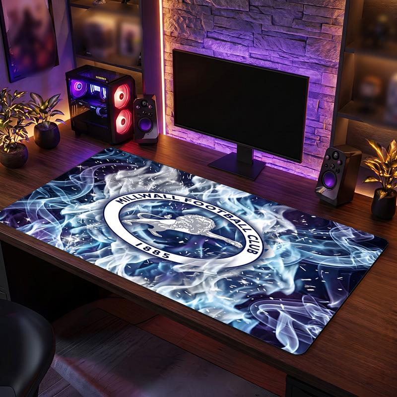Millwall Football Print Large Mouse Pad, Anti-Slip Extended Gaming Desk Mat for Office Home