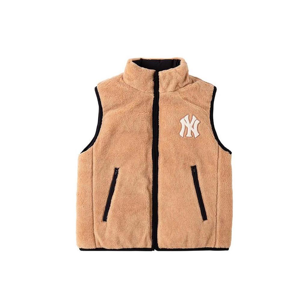 MLB New York Yankees Down Vests Unisex Black Stand Collar Moderate Reversible 3ADVB0326-50BKS