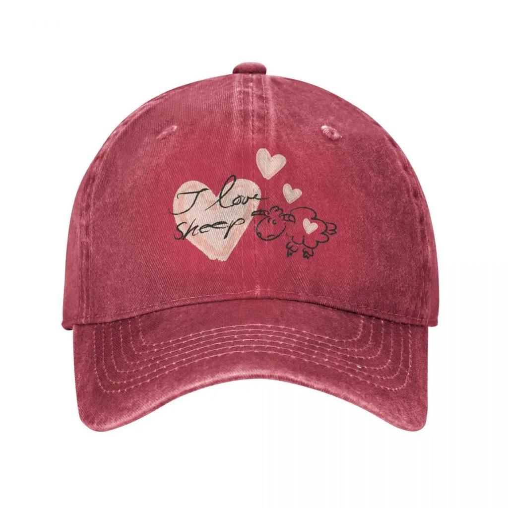 Ich liebe Schafe Baseballkappe Neu Hut Sonnenhut Damen Strandhut Herren