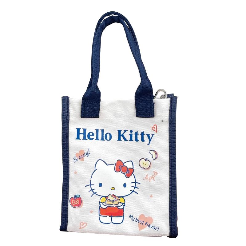 New Sanrio Hello Kitty Collaboration Hello Kitty Cotton One Shoulder Handbag Women's Ecru BH-5002