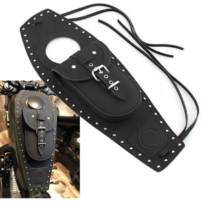 Motorcycle Fuel Gas Tank Bag Motor Tank Pad Cover Artificial Leather Dash Console Center Pouch