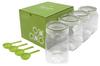 TAKEYA FRESHLOK Square Set of with High for Seasonings and Flour [Online Exclusive] Container, 1.1L, Green, 4, Spoon, Airtightness, One-Touch