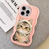 Soft Phone Cover Case for iPhone 16 Pro Max 8 12 13 17 Air 14 15 Plus XR 11 Cartoon Cat
