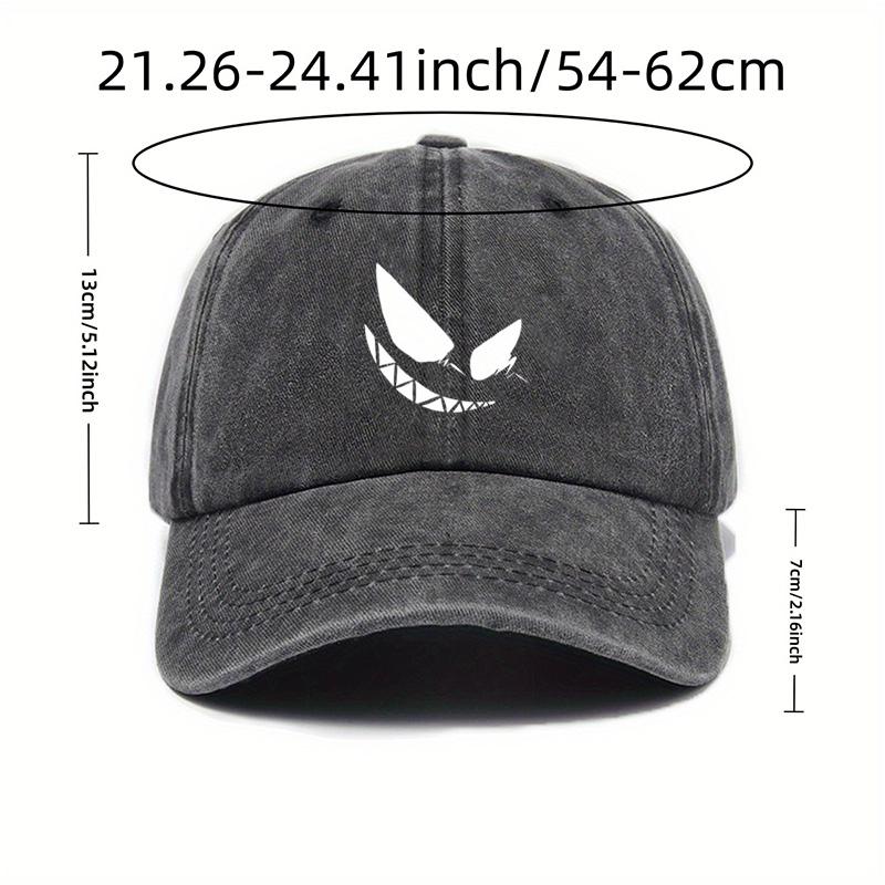 Washed Cotton Soft Top Daddy Baseball Cap Retro Distressed Denim Peaked Cap for Women