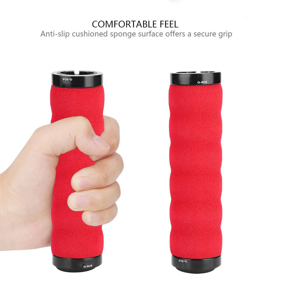 GUB Anti Slip Comfortable Sponge Handlebar Locking Grips Mountain Bike Road Bike Bar (red)