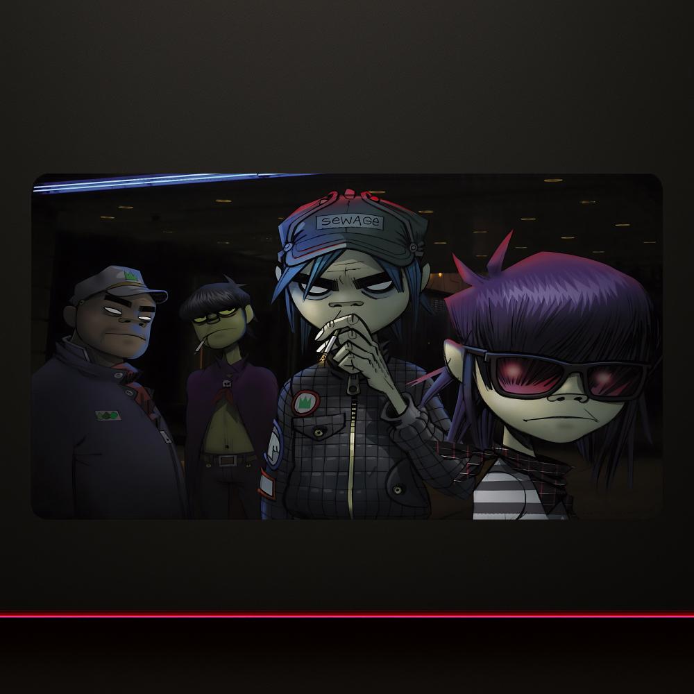 Gorillaz Mouse Pad Mousepad Gamer Speed Keyboard Office Nonslip Desk Pad120x60cm Pc Extended Carpet