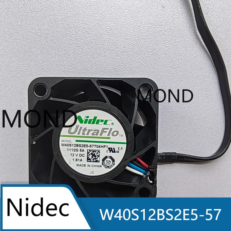 W40S12BS2E5-57 T04HF9 T04HF4 Server Cooling Fan for NIDEC Temperature Control PWM Radiator 12V 1.61A 4CM 4028 New Original Used