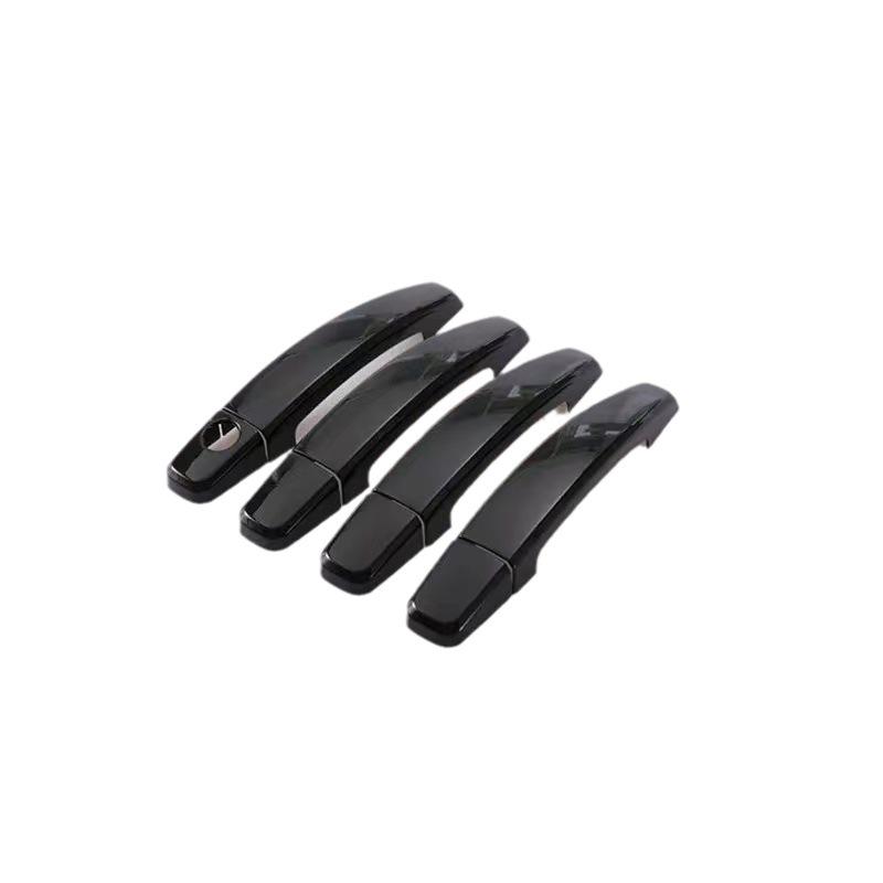Gloss Black Carbon Fiber Pattern Door Handle Covers for 2011-2015 Chevrolet Orlando