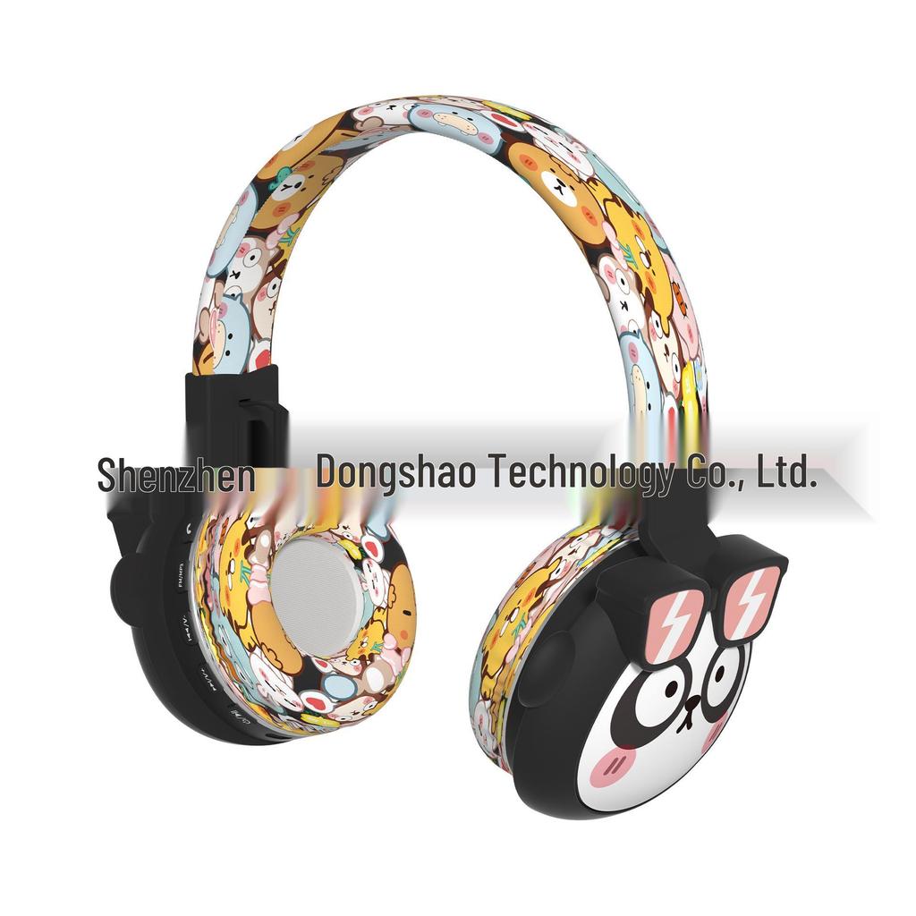 Cartoon Bluetooth Headphones for Kids, Customizable with Pictures, Cute Gift, 85dB Volume Control