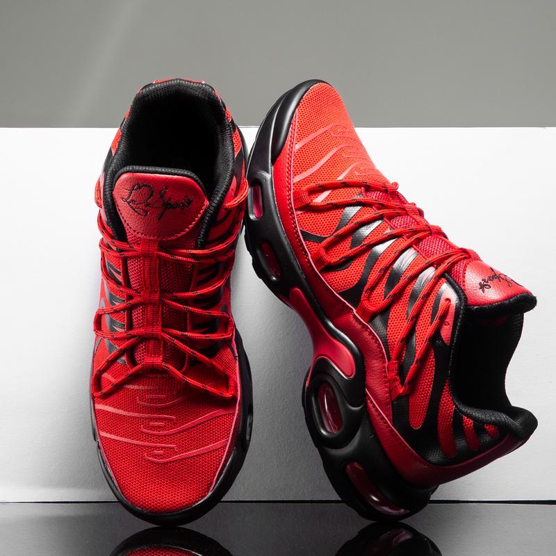 Men Sneakers Running Fashion Outdoor Jogging Sports Shoes Mesh Breathable Cushioning Black Basket Footwear Male Plus Size 39-46