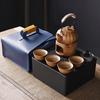 Firewood burning warm tea, stove making tea, portable travel tea set, outdoor enterprise business souvenir