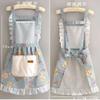 Kitchen Household Cooking Apron Anti-fouling and Dirt-resistant Adult Work Apron Work Clothes Women