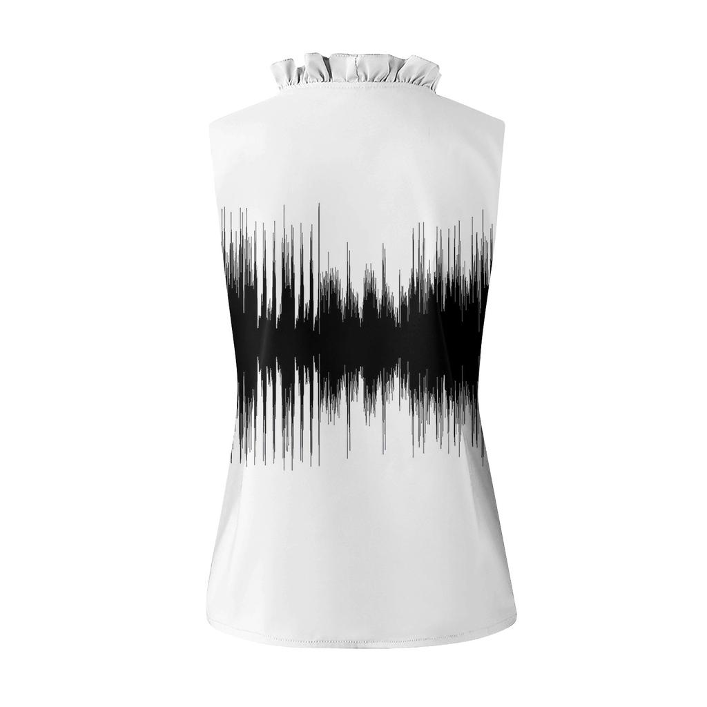 Fashions Women Temperament Button V-neck Sleeve Bluzka Casual Shirt