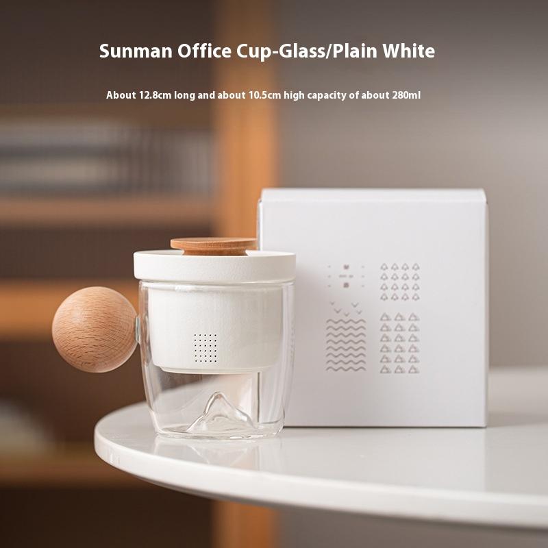 

Office Cup Ceramic Tea Separation Cup Household Glass Drinking Cup Office Personal Filter Teacup Tea Mug 201-300ml
