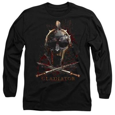 Gladiator Men's Helmet Long-Sleeved T-Shirt