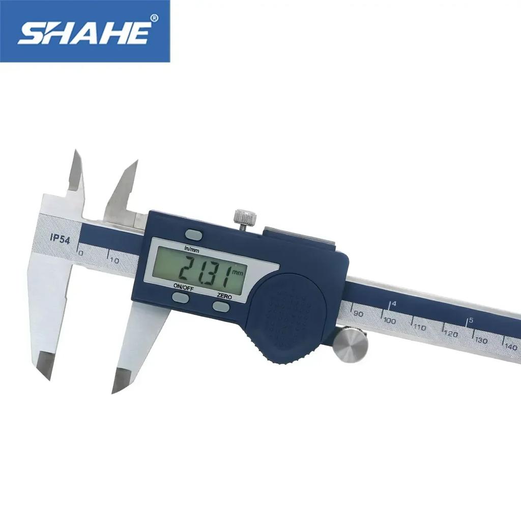 SHAHE IP54 Waterproof Electronic Vernier Caliper Digital Calipers Stainless Steel 150 mm Measuring Tools Vernier Calipers