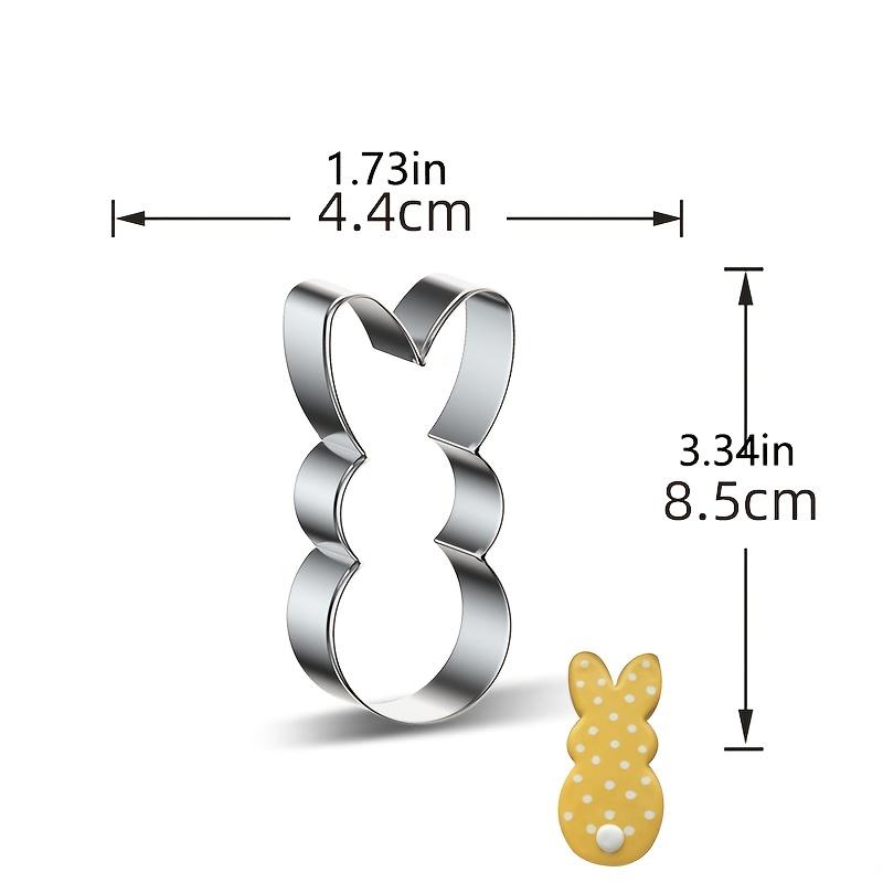 6pcs Easter Stainless Steel Cookie Cutter | Happy Bunny Baking Tool for Biscuits and Rice Balls, 304 Stainless Steel