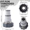 Hose Adapter for Intex Threaded Connection Pumps Plunger Valve Pool Drain Parts