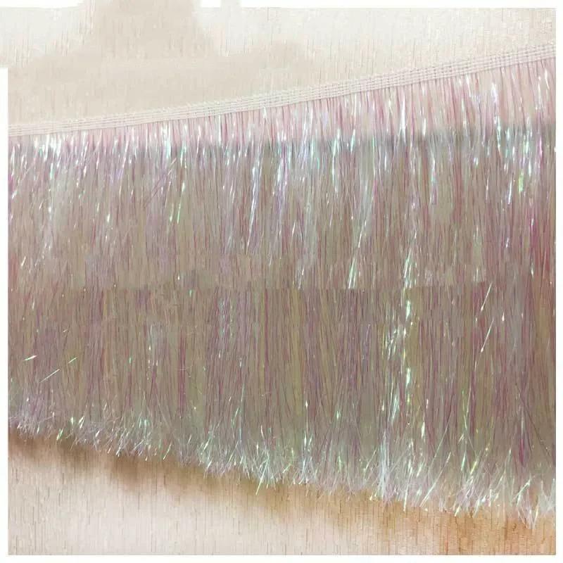 10 Yards 10/20cm Laser Shiny Tassel Fringe Trim Lace Ribbon Tassels Christmas Decor Curtains Dance Dresses Skirt Fringes Sewing