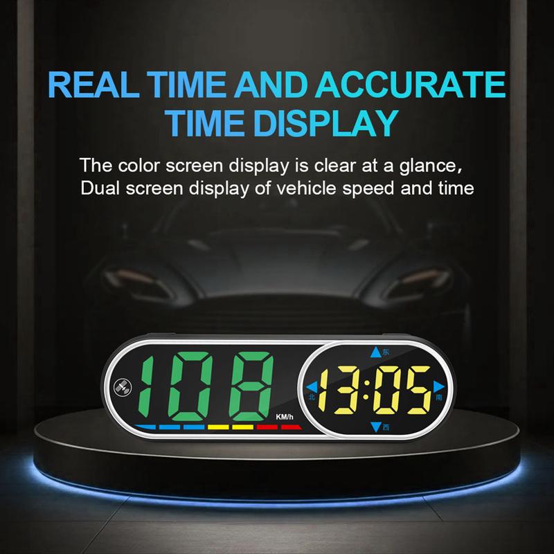 New GPS KM/H Colorful Car HUD Display Digital Speedometer Car Head Up Display Auto Electronics Accessories