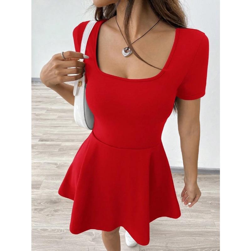 Summer New Style Sexy Waist Slimming Dress Women's Fashion and Elegant