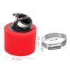 38mm 1.5in 45 Grad Abgewinkelter Schaumstoff-Luftfilter Kapselreiniger für CRF50 XR50 CRF ATV PIT DIRT BIKE 110cc 125cc Rot