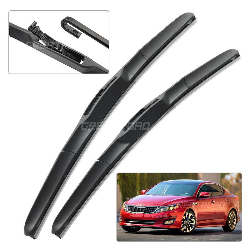 CREATROAD LHD&RHD Front Wiper Blades For KIA Optima MK3 2010-2015 2011 2012 2013 2014  Windshield Windscreen Window Brush 24"18"