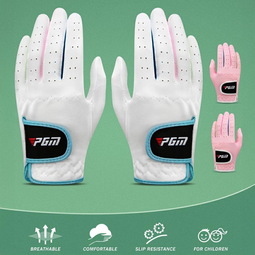 1Pair PGM Authentic Men's Golf Gloves Breathable Leather Sheepskin Left Hand Anti-skid Beginner Practice Accessories