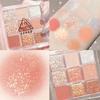 9 Glitter Eyeshadow Palette Pink Pearly Eyeshadow Palette Korean Charming Eye Makeup Palette Shiny Eye Shadow Eye Pigments