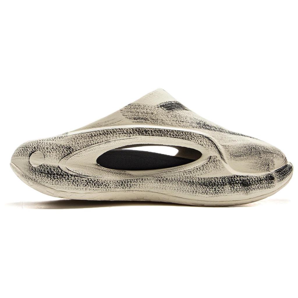 Li Ning Cloud Wander SLAY 2.0 Slip Resistant Abrasion Resistant Slide Slippers Unisex Beige AZSV009-3