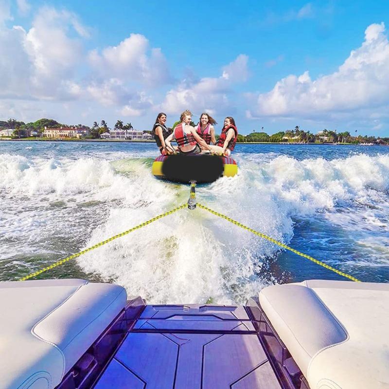 Heavy Type Boats Tow Rope With Stainless Steel Connector Water Sports Tow Line For Kayaks Ski And Small Yachts