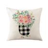 Thick Linen Printed Fabric Pillowcase Large Cushion Sofa Office Bedside Pillowcase Lumbar Pillow Car Backrest